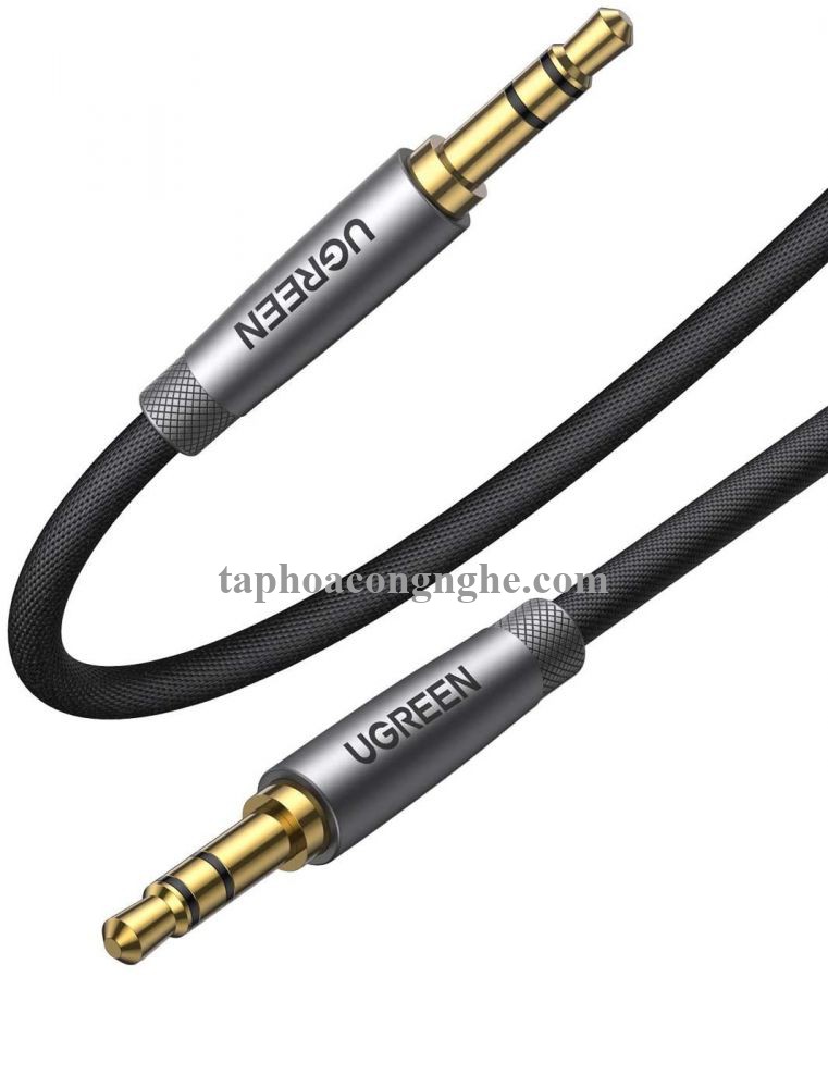 Ugreen 10116 3M 2 đầu 3.5mm dương màu Đen Cáp âm thanh cao cấp AV150 30010116